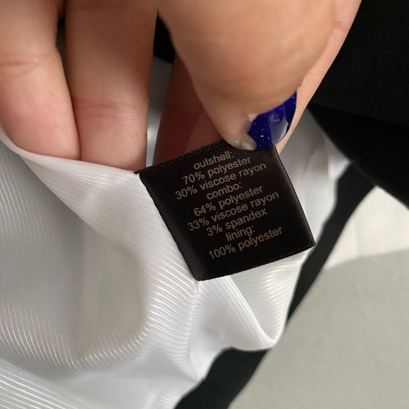 The Limited Womens Blazer Size Small One Button White Black Colorblock Office - Picture 10 of 11